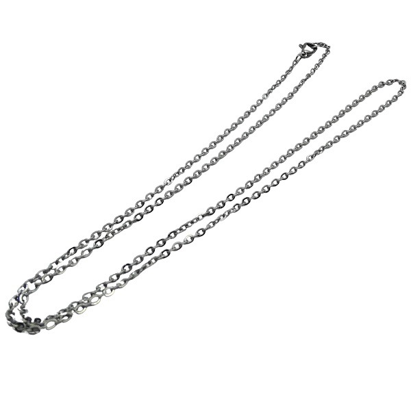 Necklace Chain - 50cm Stainless Steel FINE/THIN style - Emergency ID ...