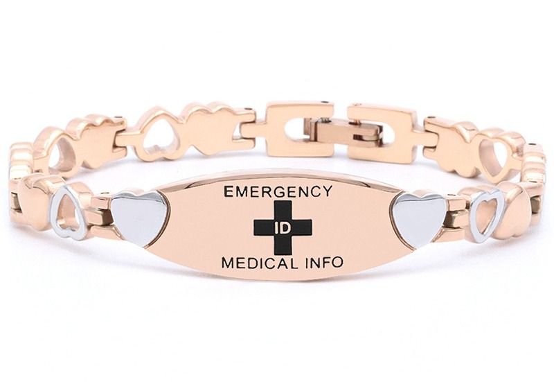 Gold Medical Alert Bracelet | Emergency ID Australia