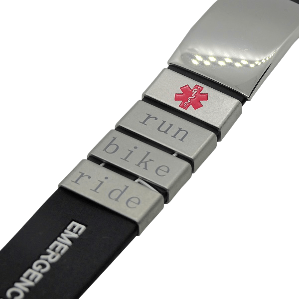 Minimalist Adjustable Medical ID Personalized Medical Alert Bracelet |  CustomizedIdea.com