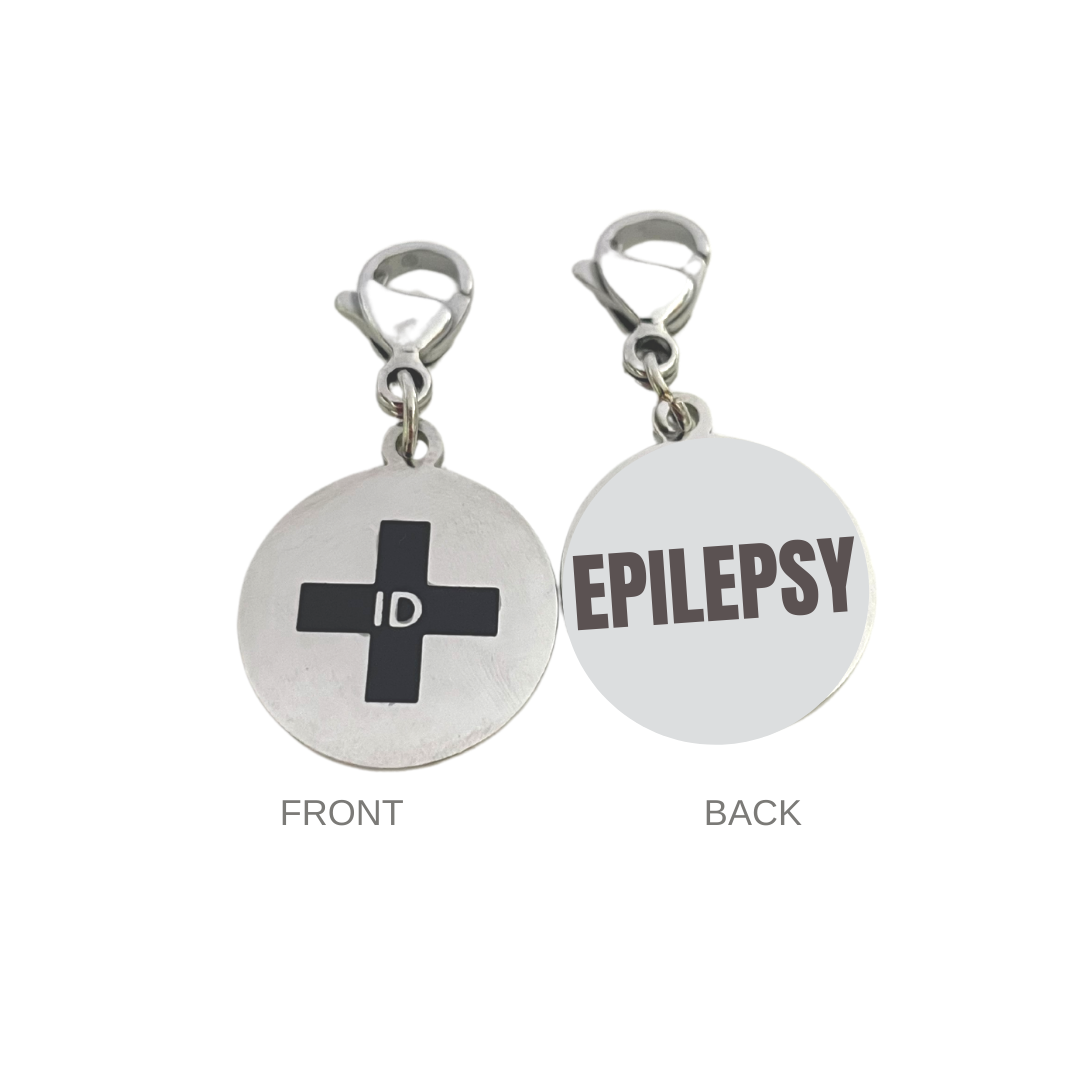 Epilepsy Curb Link Medical ID Bracelet with 15 Inch Plaque