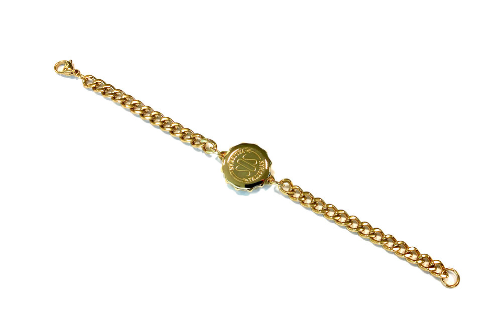 Gold sos hot sale talisman bracelet